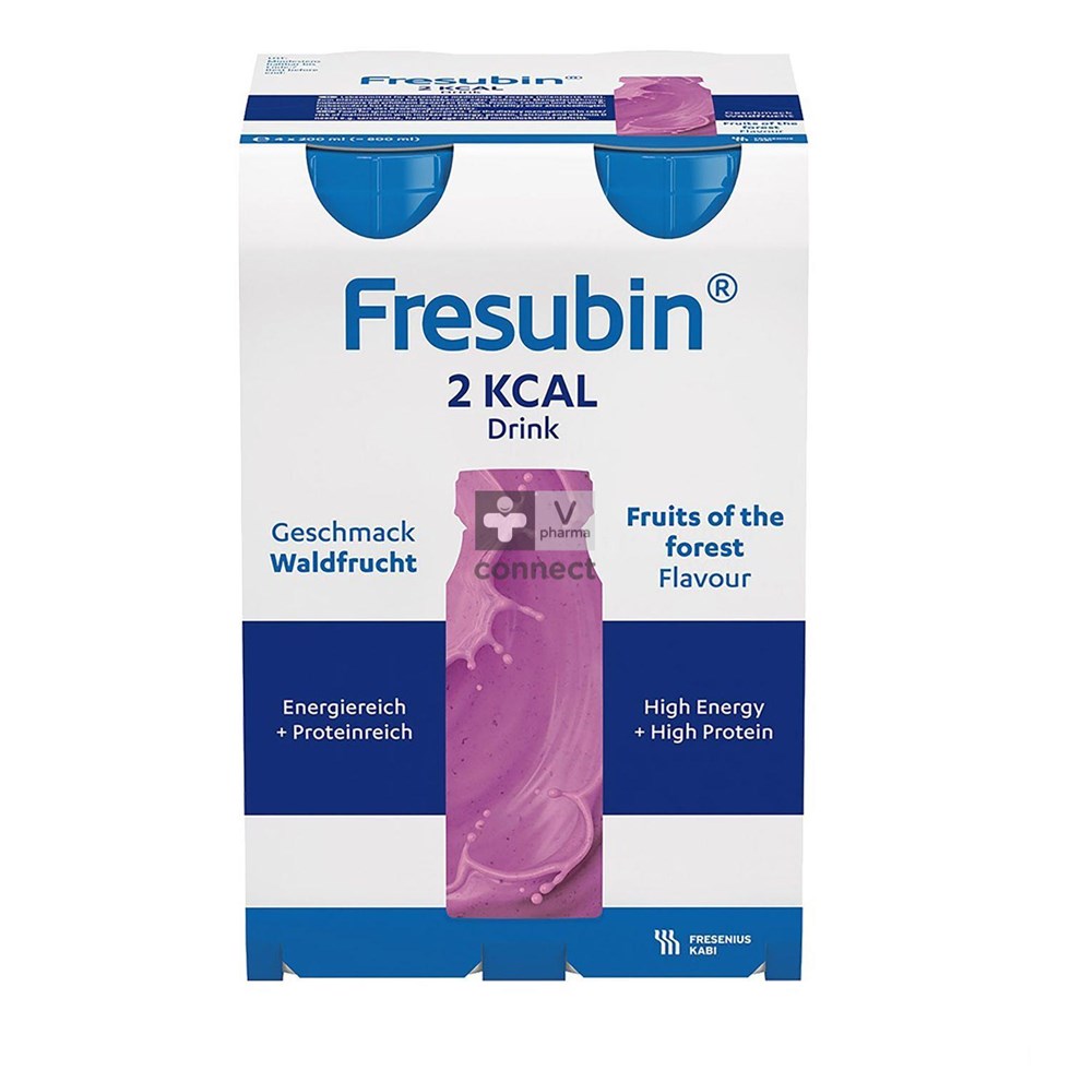 Fresubin 2 kcal Drink Fruits de la fôret/Bosvruchten 4 x 200 ml