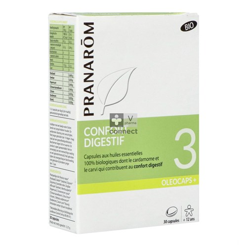 Pranarom Oleocaps+ Bio 3 Estomac 30 Capsules