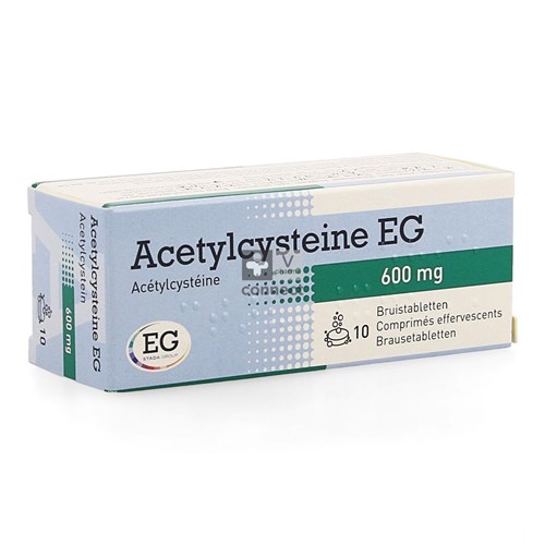 Acetylcysteine EG 600Mg Bruistabl 10X600Mg