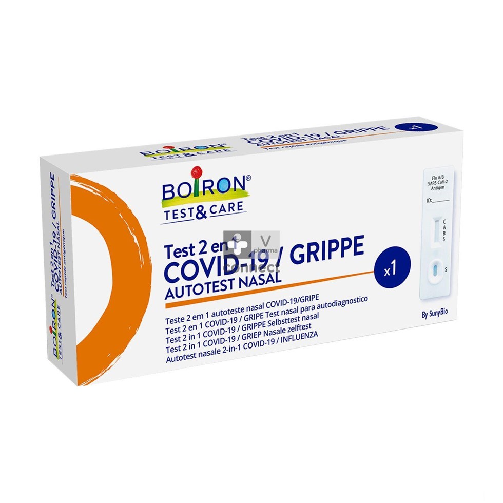 Test Covid19&flu 2in1 Nasal Selftest 1 Boiron T&c