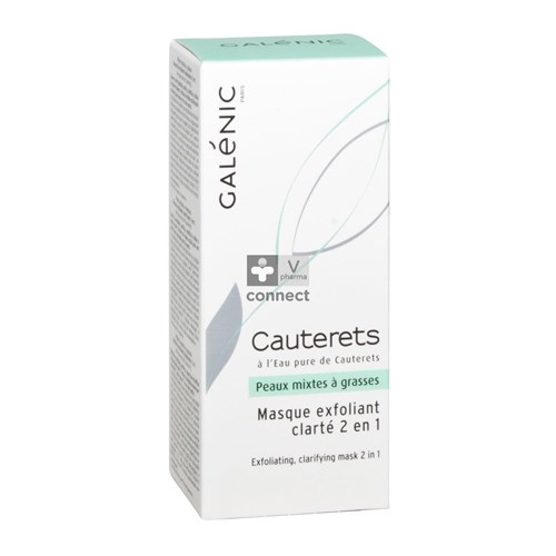 Galenic Cauterets Masque Exofoliant Clarté 2 En 1   50 ml