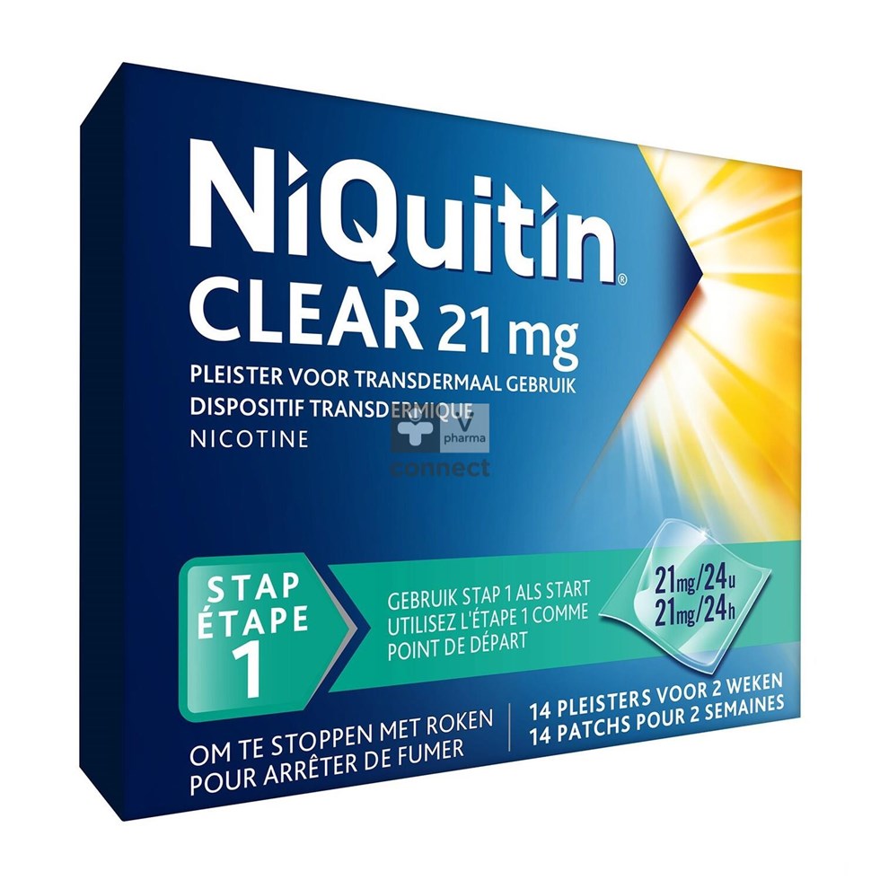 Niquitin Clear Patches 14 X 21mg
