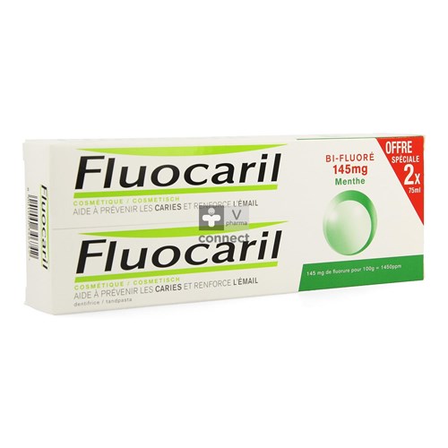 Fluocaril Bi-fluore 145 White Duo 2x75ml