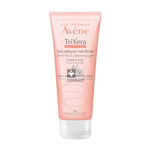 Avene Trixera Nutrition Nettoyant Nutri-Fluide 100 ml Modèle Voyage