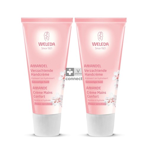 Weleda Crème Mains Amande 2 x 50 ml Prix Promo