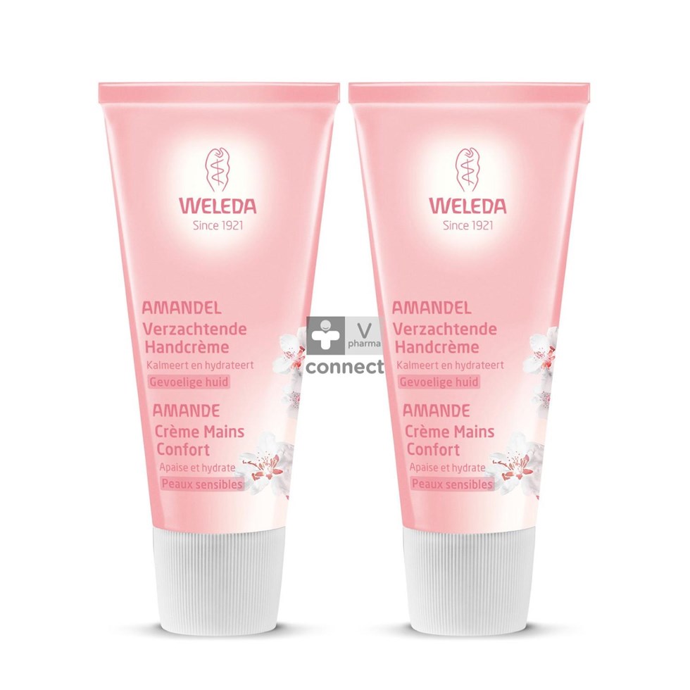 Weleda Crème Mains Amande 2 x 50 ml Prix Promo