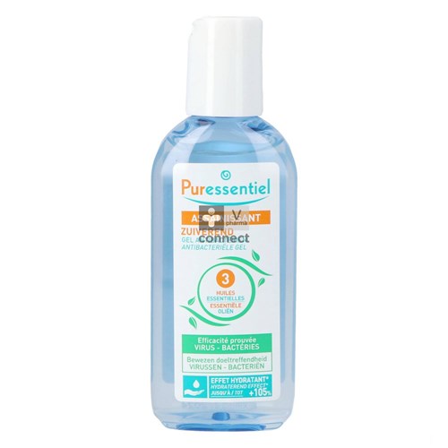 Puressentiel Antibacteriële hydroalcoholische gel met 3 essentiële oliën 80 ml