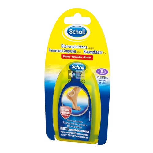 Scholl Pharma Pansements Ampoules Hydra Guard Large 5 Pièces