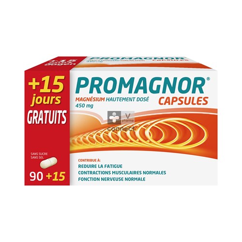 Promagnor 90 Capsules +15 Gratis