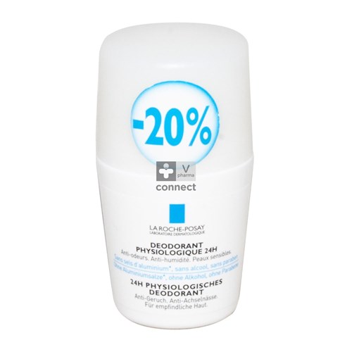 La Roche Posay Déodorant Roll On Physiologique 24h 50 ml Prix Promo