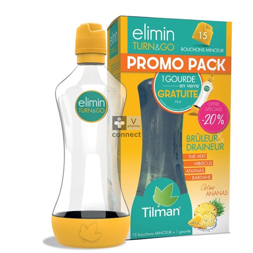 Elimin Turn & Go Ananas 15 Bouchons Prix Promo