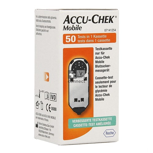 Accu Chek Mobile Test Cassette 50 Tests 7141254171