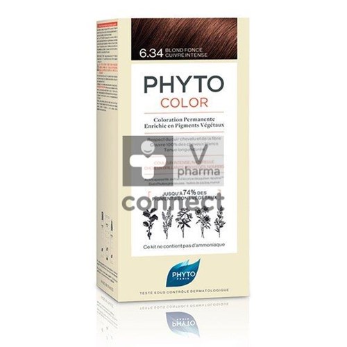 Phytocolor 6.34 Blond Fonce Cuivre Intense