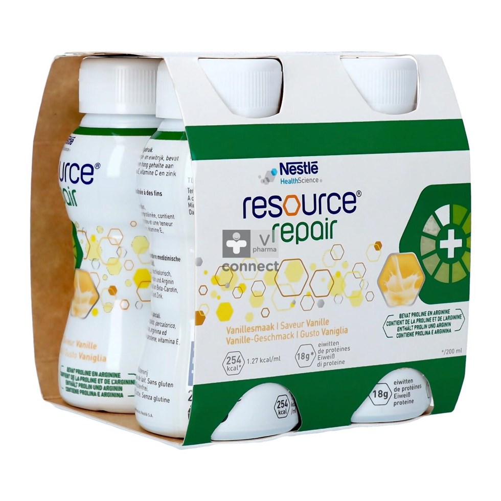 Nestle Resource Repair Vanille 200 ml 4 Pièces