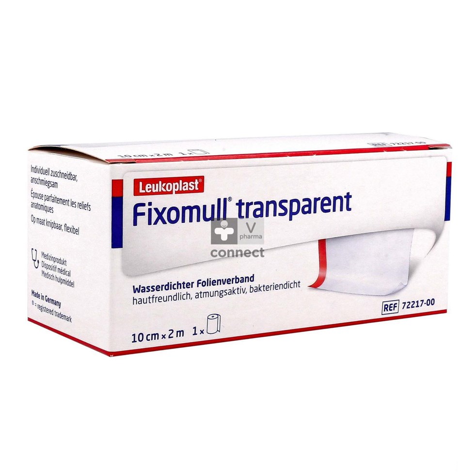 Fixomull T Fixatieverband 10cmx 2m 1 7221700