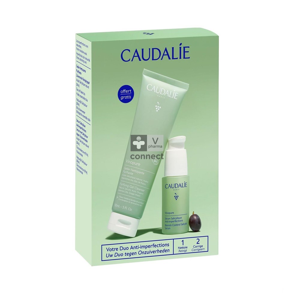 Caudalie Coffret Vinopure Sérum & Gelée 2026
