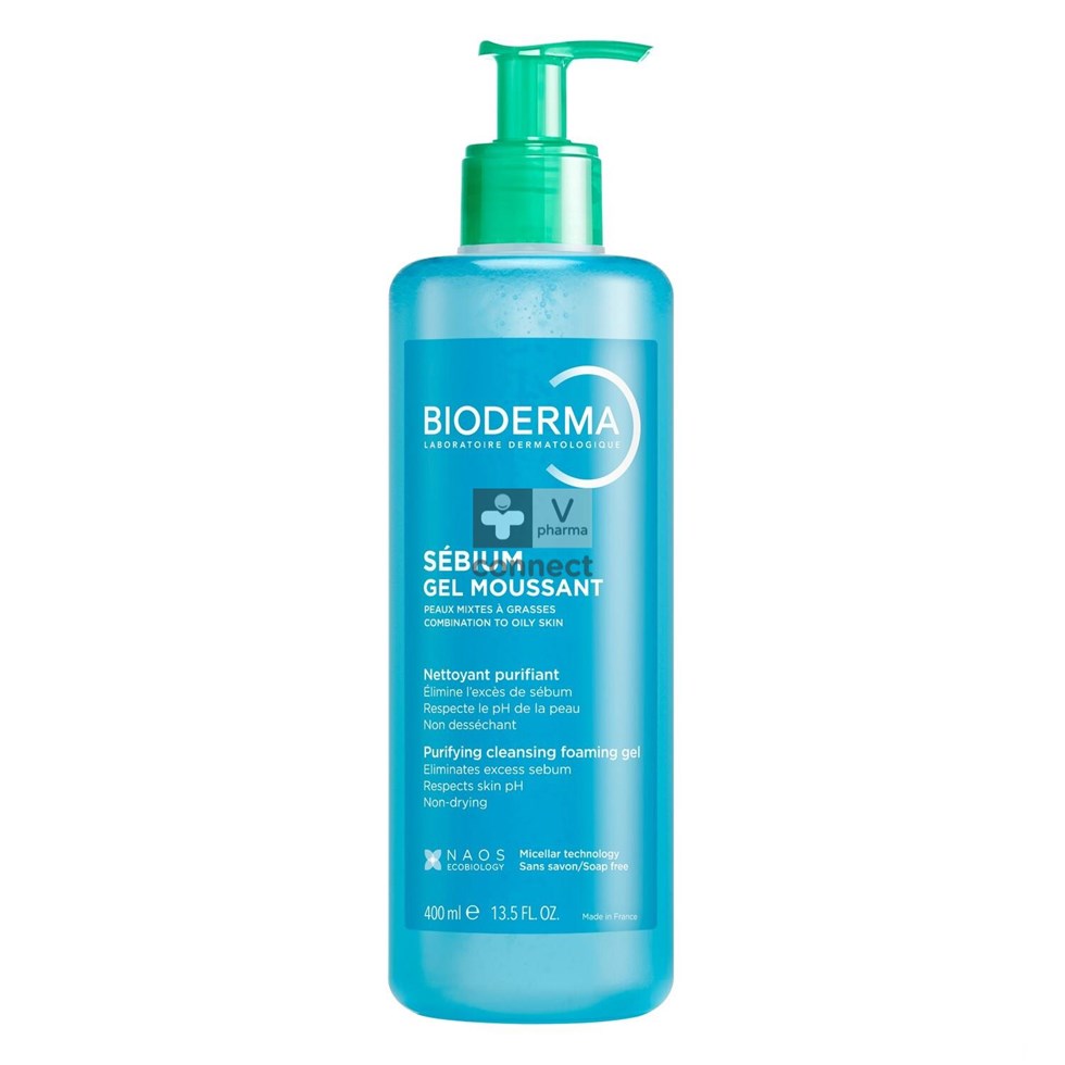 Bioderma Sebium Gel Moussant 400Ml