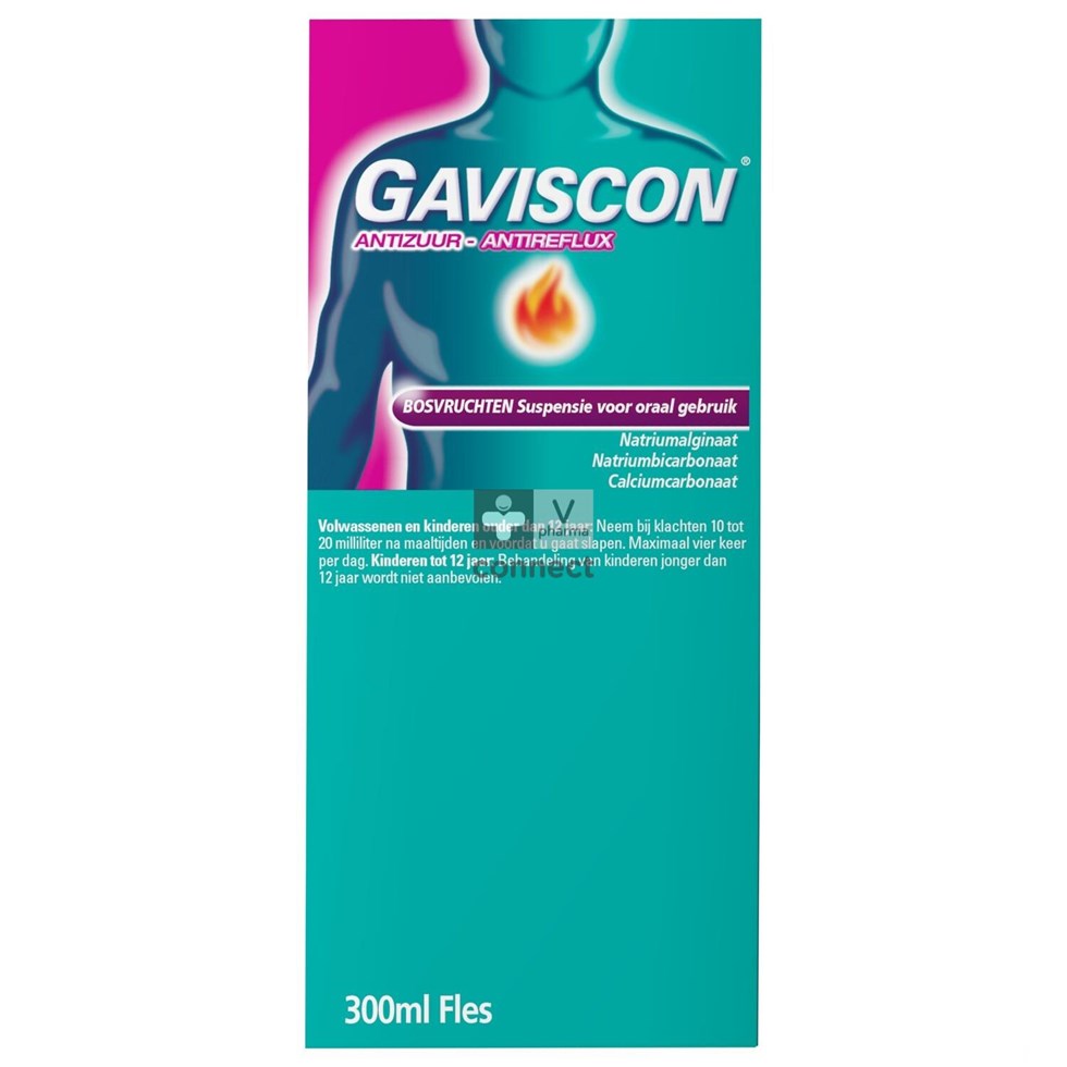 Gaviscon Antiacide/Reflux Fr.Bois Susp Buv. 300Ml