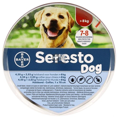 Seresto Dog 4,5g + 2,03 Halsband >8kg