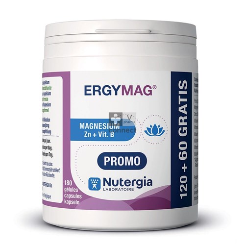 Nutergia Ergymag 120 Gélules + 60 Gratuites