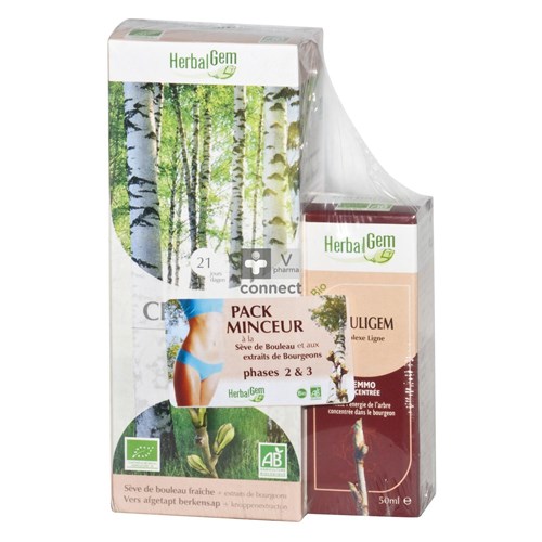 Herbalgem Pack Minceur : Celluseve 250 ml + Celluligem 50 ml