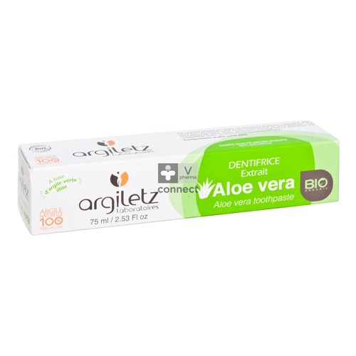 Argiletz Dentifrice Nature Aloe Vera 75 ml