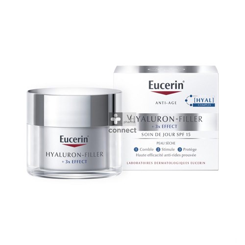 Eucerin Hyaluron Filler X3 Soin Jour SPF 15