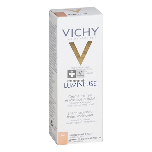 Vichy Lumineuse Crème Teintée Pêche Mate Peaux Normales 30 ml