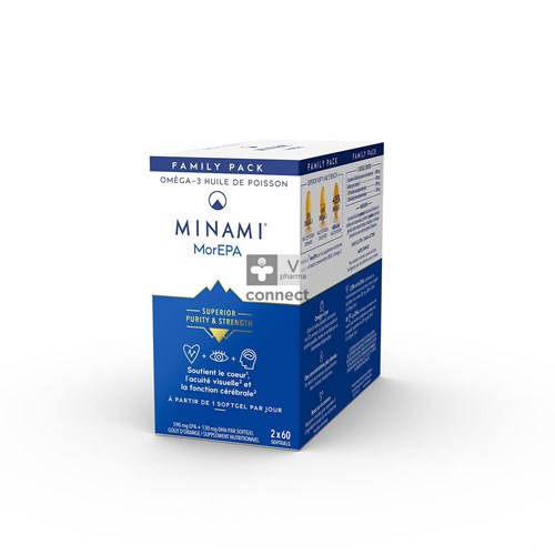 Minami Morepa Smart Fats Family Pack Nf Caps 2x60