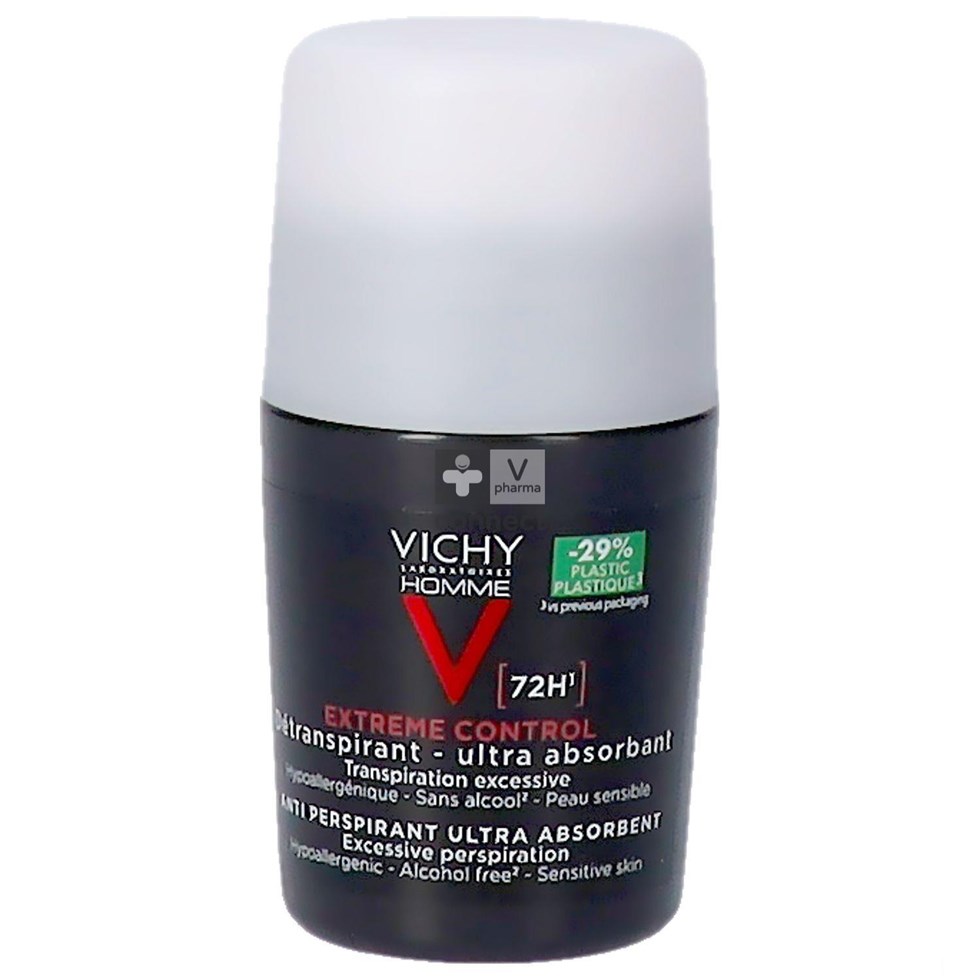 Vichy Homme Deo Controle Extreme 72H Bille 50Ml