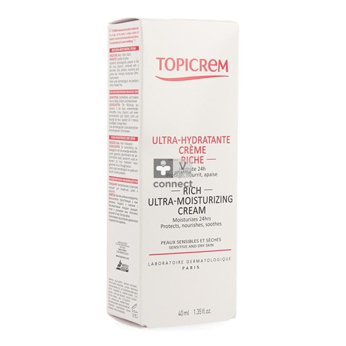 Topicrem Hydra+ Ultra Hydra Creme Rijk Tube 40ml