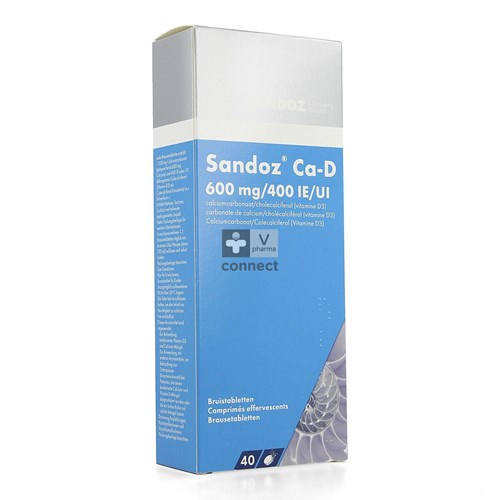 Sandoz Ca D 600mg/400ie Comp Eff 40