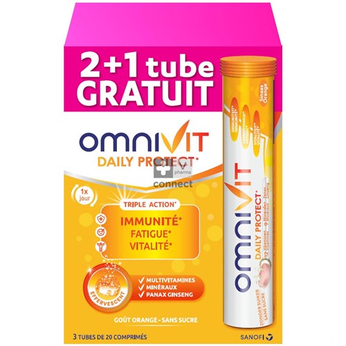 Omnivit Daily Protect 3X20 Comprimés Effervescents