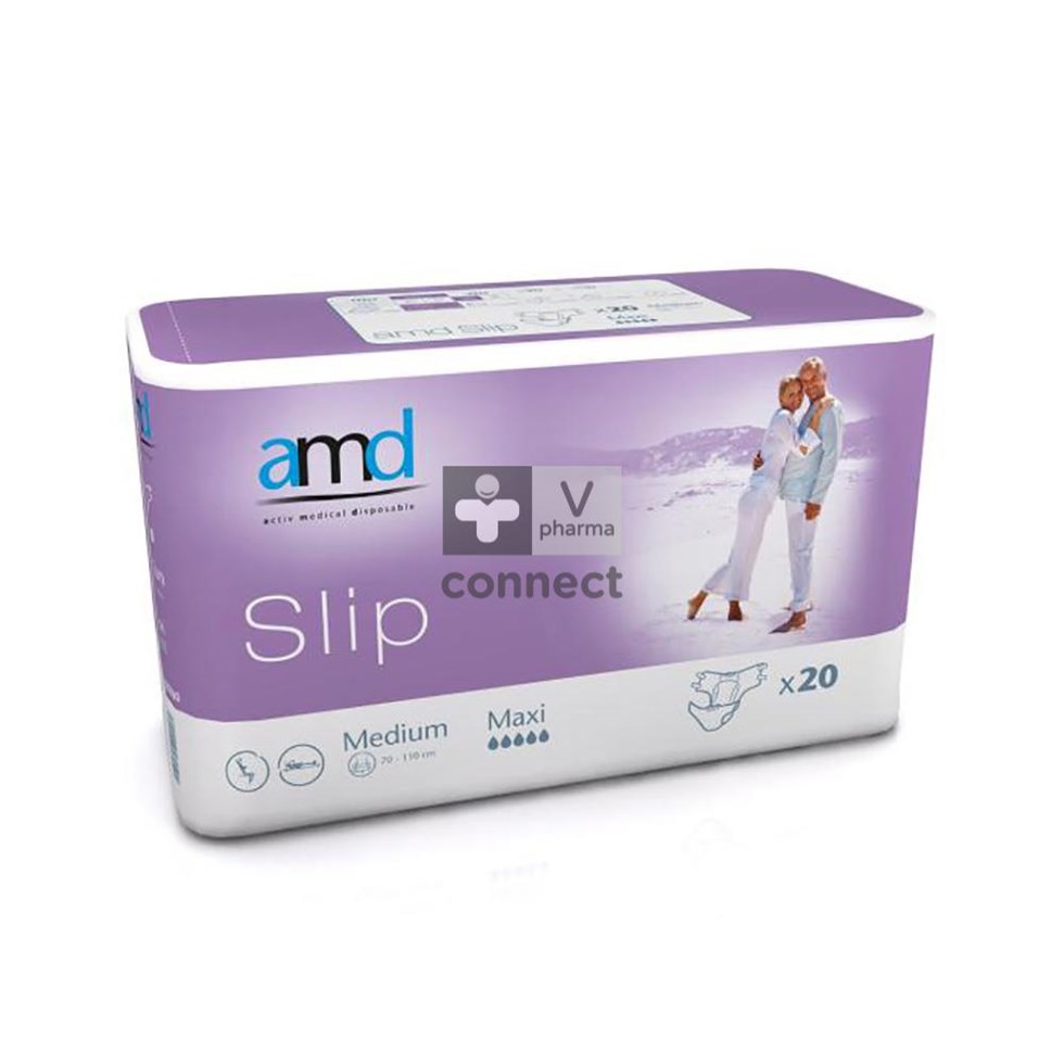 AMD Slip Medium Maxi Mauve 20 Pièces Ref.533.500