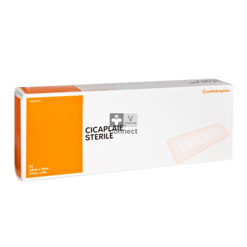 Cicaplaie Verb Steriel 30,0cmx10cm 25 66660277