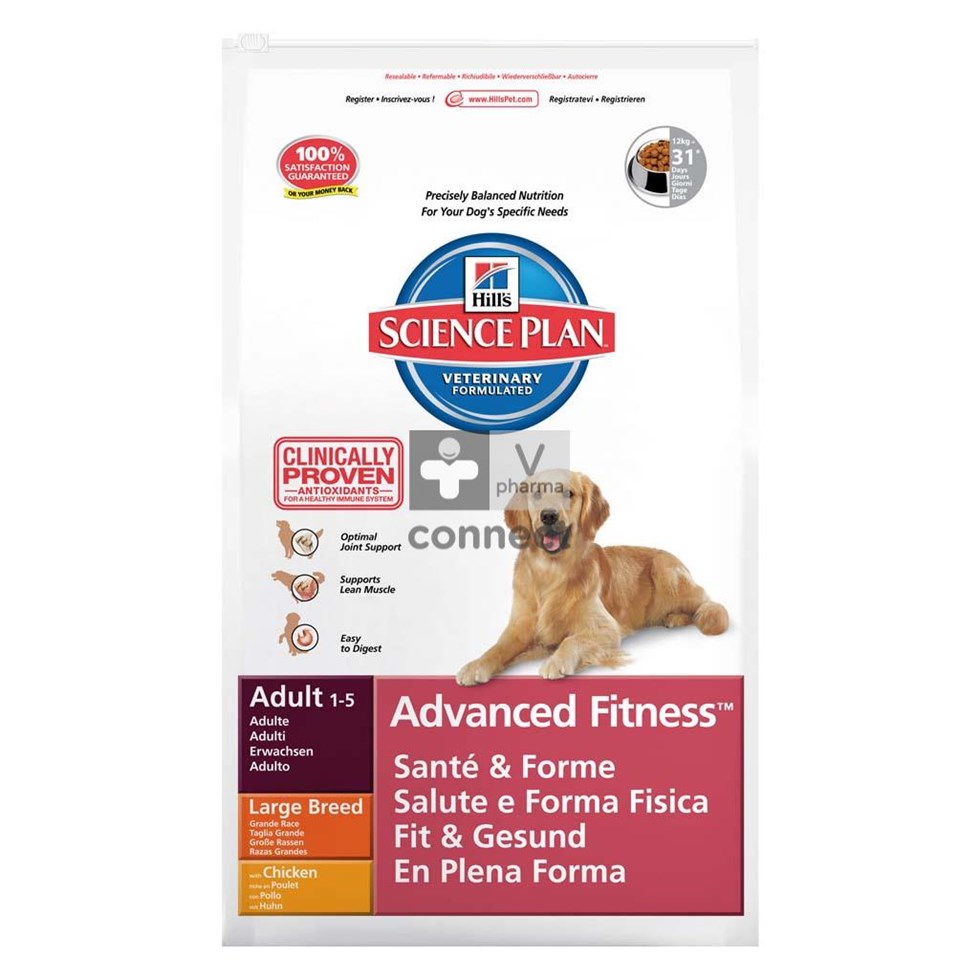 Hills Sc.plan Canine Ad Adv.fitness Large Chick.12