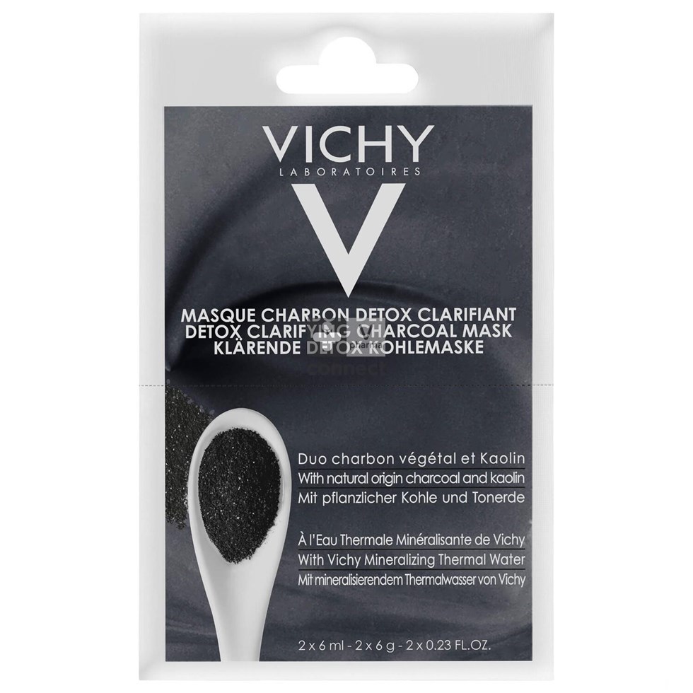 Vichy Pureté Thermale Masque Charbon Detox Clarifiant 2 x 6 ml