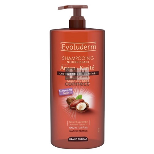 Evoluderm Argan & Karite Shampooing Nourrissant 1 L