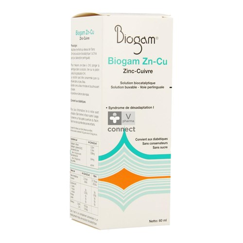 Biogam Zn-cu Fl 60ml