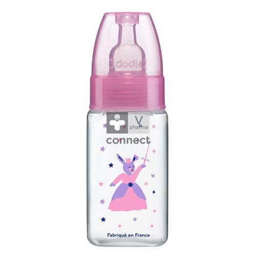 Dodie Mon Biberon Rose Princesse Col Etroit Tétine 3 Vitesses Débit 1  150 ml