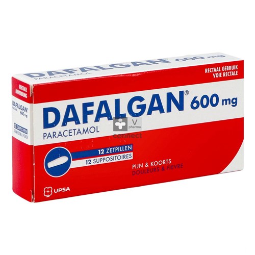 Dafalgan 600mg Suppos 12