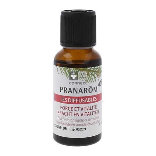 Pranarom Les Diffusables Force & Vitalité Melange Huiles Essentielles 30 ml