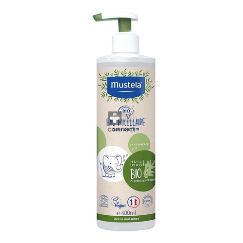 Mustela Bébé Bio Eau Micellaire 400 ml