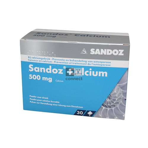 Sandoz Calcium Pulv Sach 30x500mg