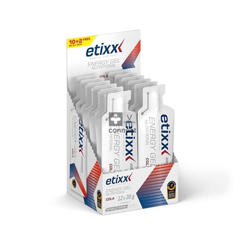 Etixx Energy Nutritional Energy Gel Cola 12 x 38 g