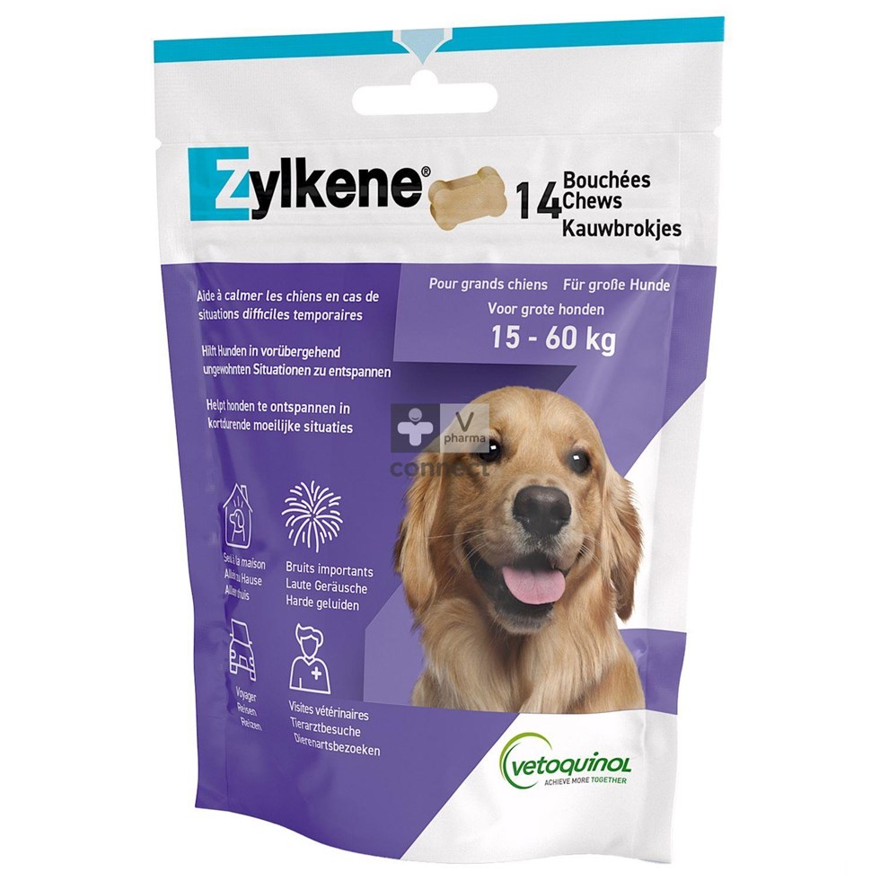 Zylkene Grote Honden 15-60kg Kauwbrokjes 14x4,5g