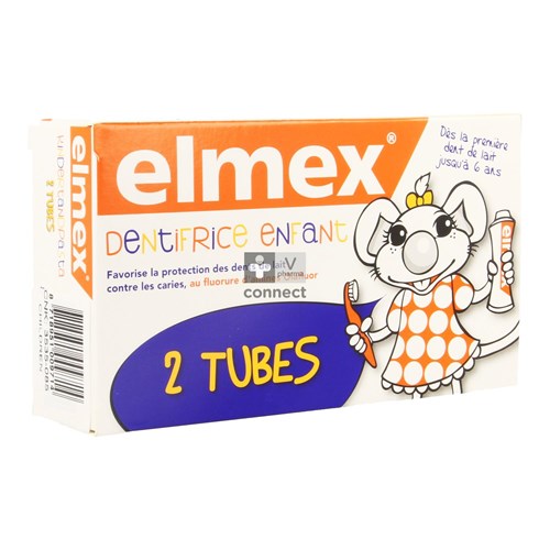 ELMEX® KINDERTANDPASTA TUBE 2x50ML