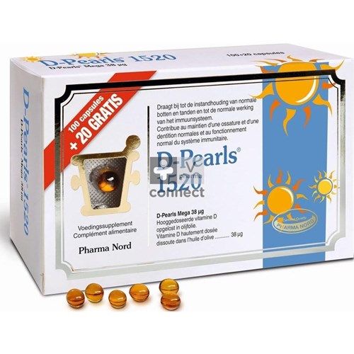 D-pearls 1520 Pharma Nord 100 + 20 capsules Promoprijs