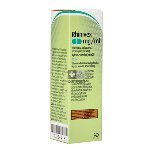 Rhinivex 1 mg/ml Spray Nasal 10 ml