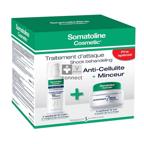 Somatoline Cosmetic Duopack Amincissant Intensif 7 Nuits 400 ml + Anti Cellulite Incrustée 150 ml